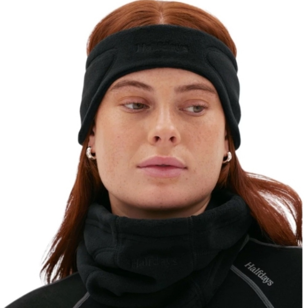 NWT Halfdays Fleece Penny Headband Polartec - Black - MSRP $45 - Picture 4 of 7